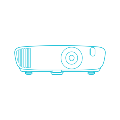 Guide Digital Projectors Benq Ht3050 Outline Svg Vector, Free Vectors File